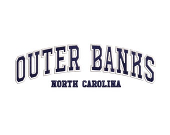 Outer Banks Embroidery Design: North Carolina Travel (PES, DST, JEF)
