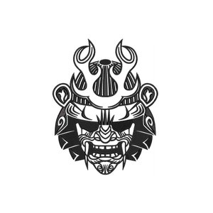 Samurai machine embroidery designs, Japanese art, embroidery pattern, embroidery files, Anime embroidery designs, digital download