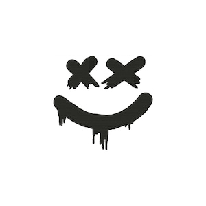 Melting dead smiley machine embroidery designs, embroidery files, embroidery pattern, embroidery design, funny embroidery, smiley face