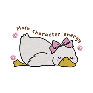 Goose embroidery design, Funny machine embroidery designs, Duck embroidery design, embroidery pattern, Cute goose embroidery files