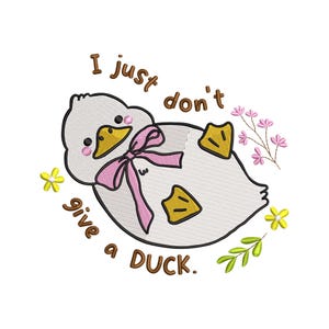Goose embroidery design, Funny machine embroidery designs, Duck embroidery design, embroidery pattern, Cute goose embroidery files