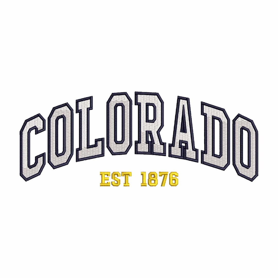 Colorado Machine Embroidery Designs, Varsity, Colorado State ...