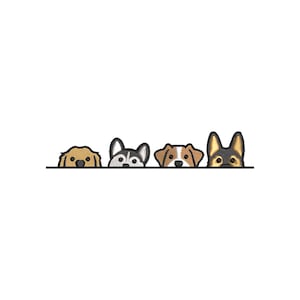 Stickdatei Hund, Stickdatei Tier, Stickdatei Haustier, Maschinenstickerei, Trendige Stickdatei, Digitaler Download