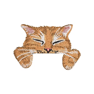 Cat embroidery design, Animal embroidery design, Pet embroidery, Funny cat embroidery files, Machine embroidery designs, digital download