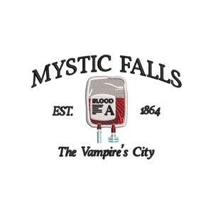 Mystic Falls embroidery design, machine embroidery designs, embroidery files, embroidery pattern, fall embroidery designs, digital download