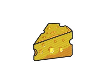 Mini Käse Stickmuster, Stickmuster, Stickdateien, Baby Stickmuster, Stickdatei Essen, digitaler Download