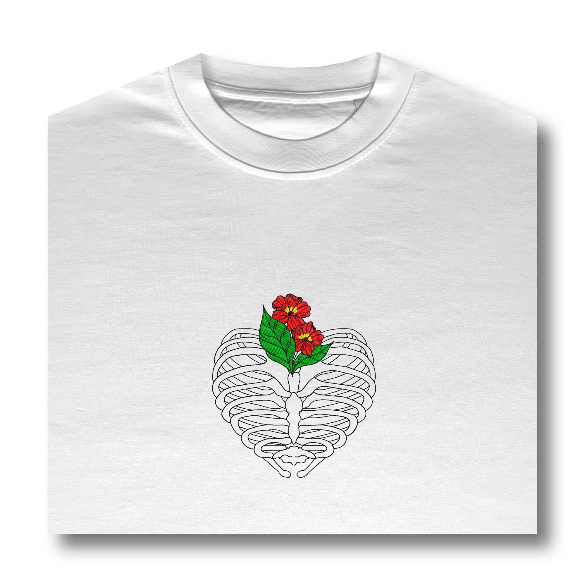 Ribs Embroidery Design, Flower Embroidery Design, Halloween Embroidery ...
