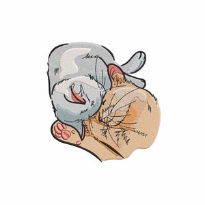 Cat machine embroidery designs, Animal embroidery design, Pet embroidery, Love embroidery files, Embroidery pattern, Digital download