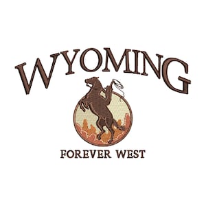 Wyoming embroidery design, Cowboy machine embroidery designs, embroidery files, Rodeo, Howdy, Hold Your Horses, Country, Wild west