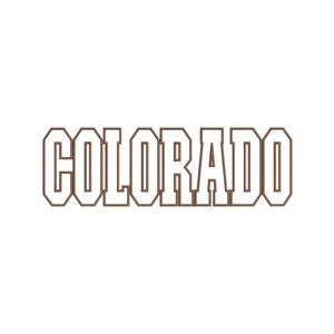 Colorado machine embroidery designs, Varsity, Colorado state, Embroidery files, USA, Embroidery pattern, America, Digital download