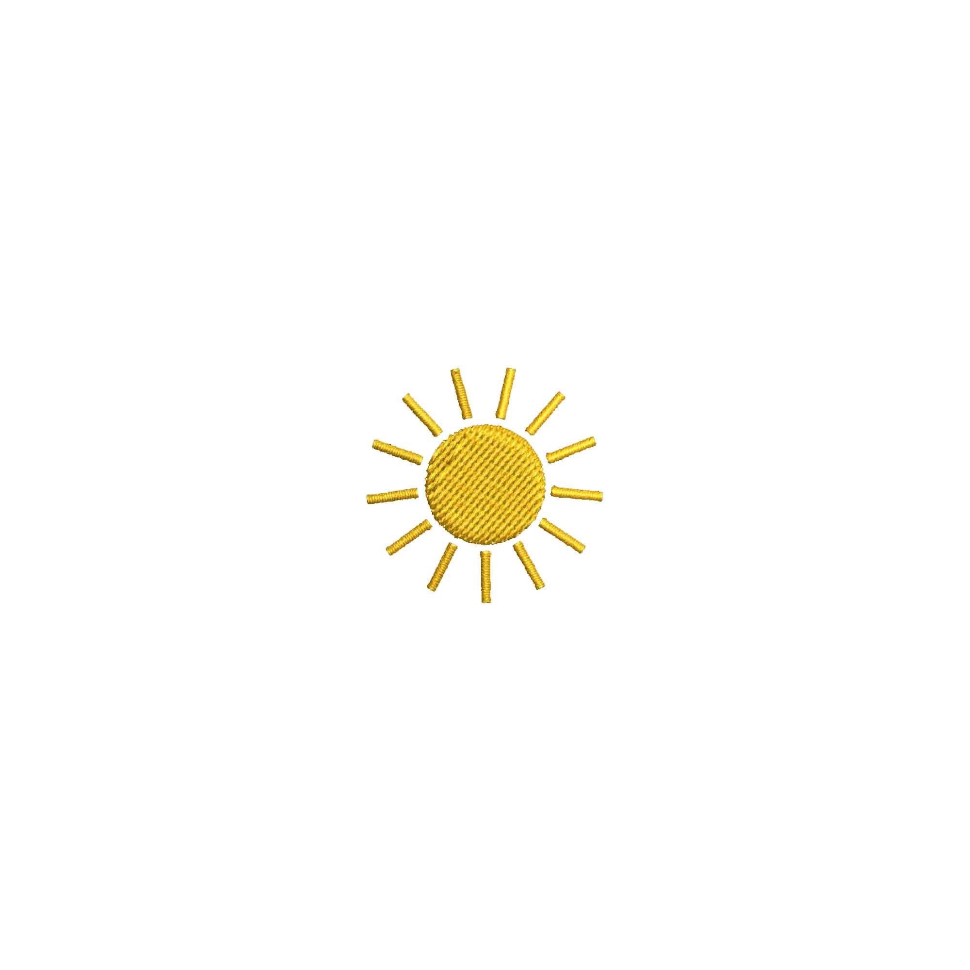 Mini sun embroidery design, machine embroidery designs, embroidery pattern, embroidery files, small embroidery designs, digital download