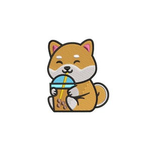 Mini shiba inu embroidery design, Dog machine embroidery designs, Baby embroidery designs, Animal embroidery design, Digital download