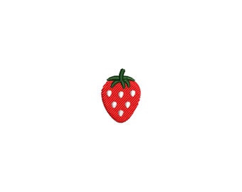 Mini strawberry machine embroidery designs, Fruits, embroidery pattern, embroidery files, small embroidery designs, digital download
