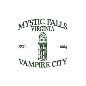 Mystic Falls machine embroidery designs, Vampire, Fall embroidery designs, Halloween, embroidery files, embroidery pattern, digital download