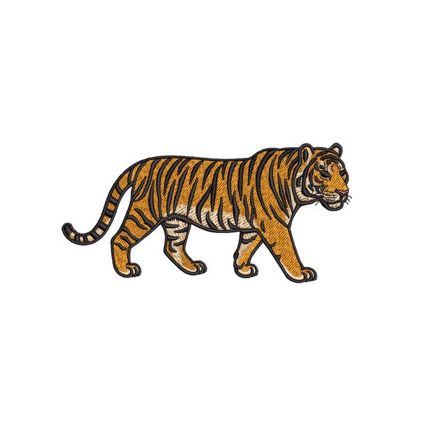 Bengal Tiger Embroidery Design: Machine Embroidery File (PES, DST, JEF)