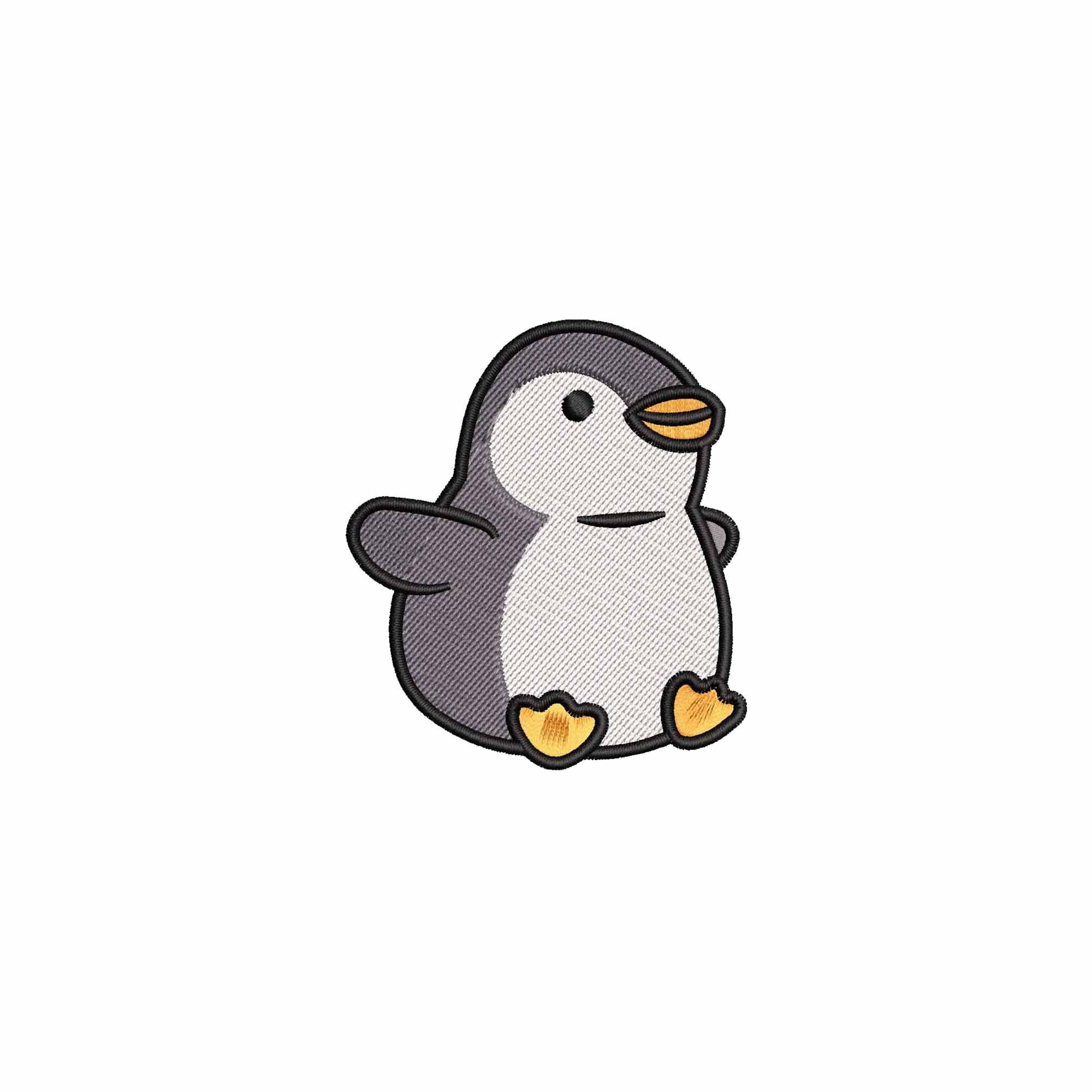 Mini Penguin embroidery design, Baby embroidery design, Embroidery pattern, Animal Embroidery,  Embroidery files, machine embroidery designs