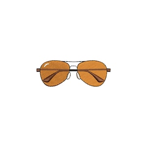 May include: Brown aviator sunglasses with a silver frame.