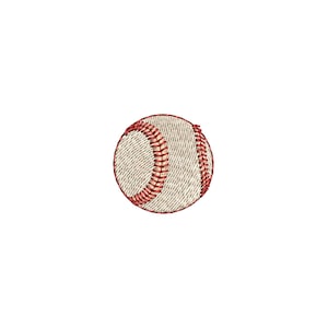 May include: A white baseball with red stitching.