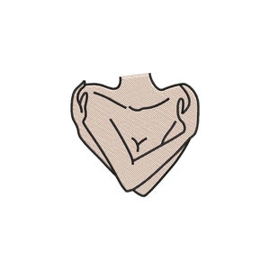 Female body embroidery design, machine embroidery designs, embroidery pattern, embroidery files, Self care embroidery