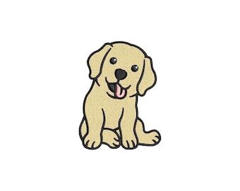 Mini Labrador Embroidery Design, Dog Embroidery Files, Pet Embroidery Patterns, Machine Embroidery Designs