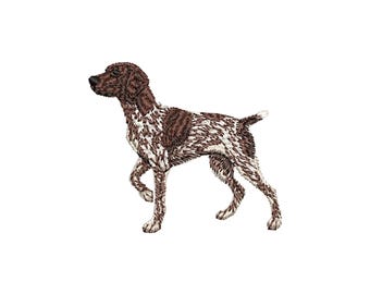 ジャーマン・ショートヘアード・ポインターの刺繍デザイン、GSP、ミニチュア犬刺繍ファイル、ペット刺繍パターン、ミシン刺繍デザイン