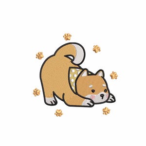 Shiba Inu machine embroidery designs, Baby embroidery designs, Embroidery pattern, Animal embroidery, Dog embroidery files, Digital download