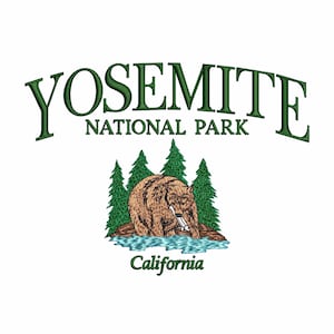 California machine embroidery designs, National Park Yosemite , Embroidery files, USA, America, Embroidery pattern, Digital download