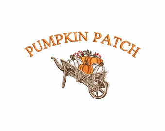 Fall embroidery designs, Machine embroidery designs, Embroidery files, Embroidery pattern, Pumpkin embroidery design, digital download