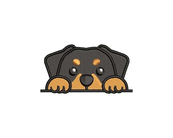 Mini Rottweiler embroidery design, Dog machine embroidery designs, Baby embroidery designs, Animal embroidery design, Digital download