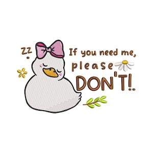 Goose embroidery design, Funny machine embroidery designs, Duck embroidery design, embroidery pattern, Cute goose embroidery files