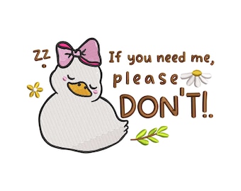 Goose embroidery design, Funny machine embroidery designs, Duck embroidery design, embroidery pattern, Cute goose embroidery files