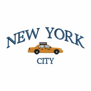 New York City machine embroidery designs, Embroidery files, NYC, Embroidery pattern, New York state, USA, Travelling, Digital download