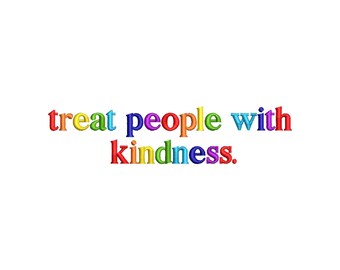 Treat people with kindness embroidery designs trendy, TPWK Inspirational quotes Mental health, Motivational quotes be kind, Digital download