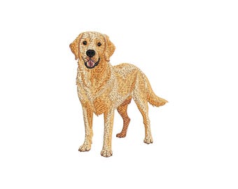 Labrador Retriever embroidery design, realistic dog machine embroidery file, hunting dog pattern, pet lover gift, animal embroidery art