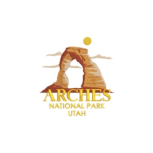 Utah Arches National Park machine embroidery designs, Embroidery files, Embroidery pattern, USA, Travel, Mountains, Travel, digital download