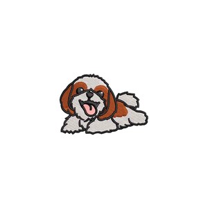 Shih tzu dog machine embroidery designs, baby embroidery designs, embroidery pattern, embroidery files, animal embroidery, digital download