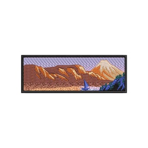 Mountains embroidery design, sunset embroidery, nature embroidery design, landscape machine embroidery designs trendy, lake embroidery files