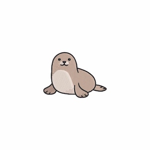 Mini seal embroidery design, Ocean animals, machine embroidery designs animals, embroidery files, embroidery pattern, Baby embroidery design