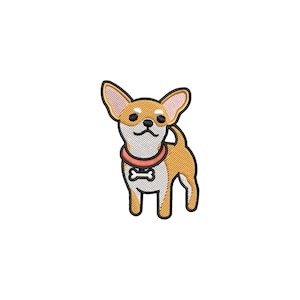 Chihuahua machine embroidery designs, Dog embroidery design, Animal embroidery design, Pet embroidery, Embroidery files, Digital download
