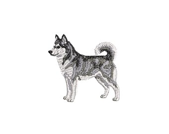Mini Husky Embroidery Design, Dog Embroidery Files, Pet Embroidery Patterns, Machine Embroidery Designs