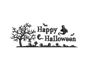 Motifs de broderie pour Halloween, fichiers de broderie Halloweentown, saison des frissons, motifs de broderie machine