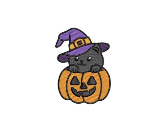 Minikattbroderidesign, halloweenbroderidesign, pumpabroderidesign, höstbroderidesign, Halloweenbroderifiler