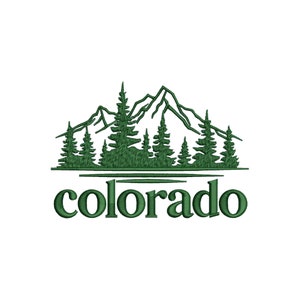 Colorado mountains machine embroidery designs, embroidery files, embroidery pattern, national park, landscape, nature, digital download