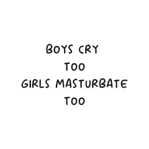 Boys Cry Too Girls Masturbate Too embroidery design, machine embroidery designs, embroidery files, funny quotes, digital download