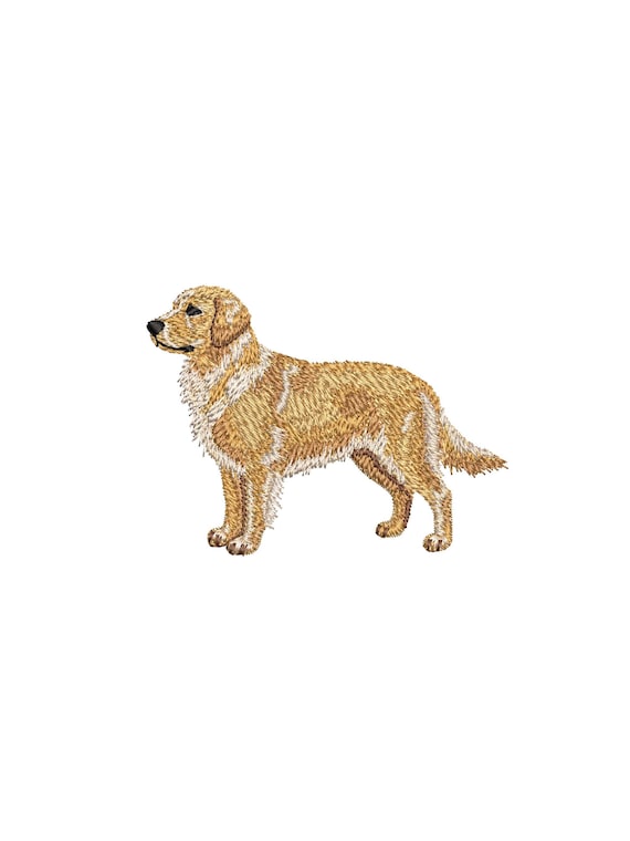 Golden retriever Embroidery Design, Mini Dog Embroidery Files, Pet Embroidery Patterns, Machine Embroidery Designs