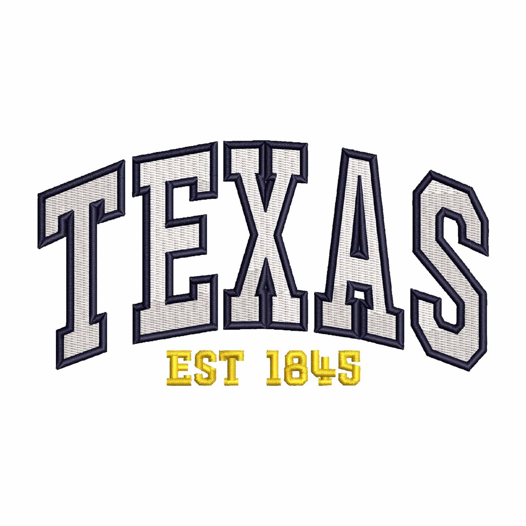 Texas Embroidery Design, Machine Embroidery Designs, Digital Download