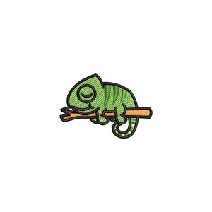 Chameleon machine embroidery designs, embroidery pattern, embroidery files, baby embroidery designs, animal embroidery, digital download