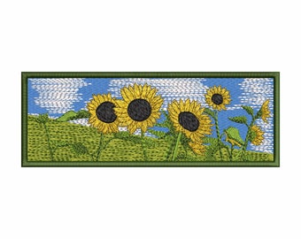 Sunflower embroidery design, Sunflower Flower embroidery design, Floral embroidery design, Wildflower embroidery pattern, Digital download