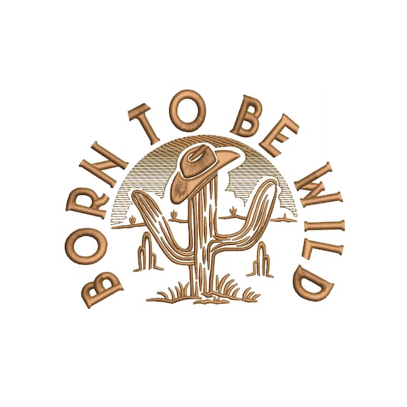 Cowboy embroidery design, machine embroidery designs, embroidery pattern, embroidery files, trendy embroidery designs, Born to be wild