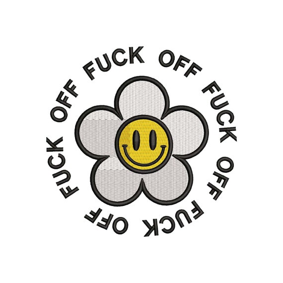 Funny Flower Embroidery Design: Chamomile Daisy Pattern (Digital Download)